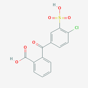 molecular formula C14H9ClO6S B3130878 2-(4-Chloro-3-sulfobenzoyl)-benzoic Acid CAS No. 345930-32-7