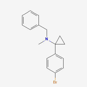 molecular formula C17H18BrN B3130888 N-benzyl-1-(4-bromophenyl)-N-methylcyclopropanamine CAS No. 345965-71-1