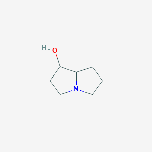 molecular formula C7H13NO B3130912 Hexahydro-1H-pyrrolizin-1-OL CAS No. 34610-36-1