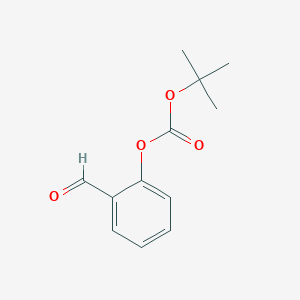 molecular formula C12H14O4 B3130930 tert-butyl (2-formylphenyl) carbonate CAS No. 346433-42-9