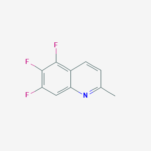 molecular formula C10H6F3N B3130943 5,6,7-Trifluoro-2-methylquinoline CAS No. 346604-41-9