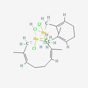Chloro(dichloronio)ruthenium(1-);chlororuthenium(1+);2,7-dimethanidylocta-2,6-diene