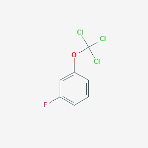 molecular formula C7H4Cl3FO B3131074 1-Fluoro-3-(trichloromethoxy)benzene CAS No. 34888-06-7