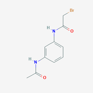 molecular formula C10H11BrN2O2 B3131127 N-[3-(Acetylamino)phenyl]-2-bromoacetamide CAS No. 349121-18-2