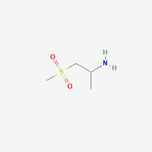 molecular formula C4H11NO2S B3131232 1-Methanesulfonylpropan-2-amine CAS No. 35031-98-2