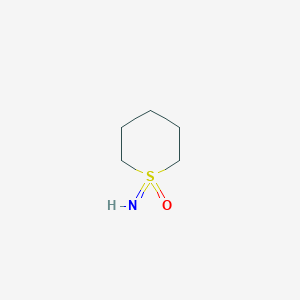 molecular formula C5H11NOS B3131344 1-imino-1-lambda6-thian-1-one CAS No. 35188-35-3