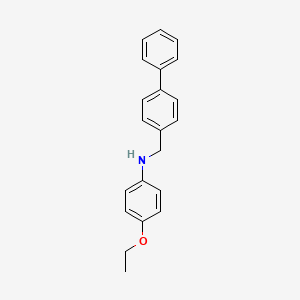 molecular formula C21H21NO B3131571 N-([1,1'-Biphenyl]-4-ylmethyl)-4-ethoxyaniline CAS No. 356530-22-8