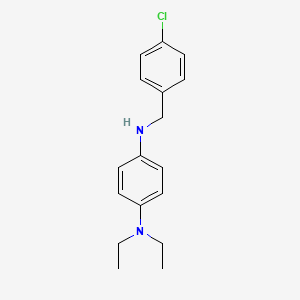 molecular formula C17H21ClN2 B3131624 N1-(4-chlorobenzyl)-N4,N4-diethyl-1,4-benzenediamine CAS No. 356532-11-1