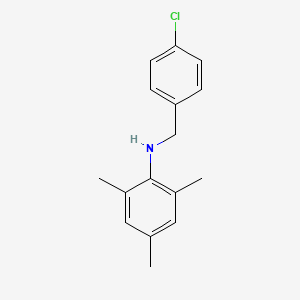 molecular formula C16H18ClN B3131632 N-(4-Chlorobenzyl)-2,4,6-trimethylaniline CAS No. 356532-15-5