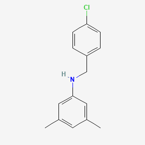 molecular formula C15H16ClN B3131638 N-(4-Chlorobenzyl)-3,5-dimethylaniline CAS No. 356532-17-7
