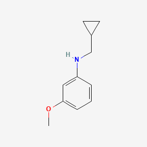 molecular formula C11H15NO B3131669 N-(cyclopropylmethyl)-3-methoxyaniline CAS No. 356539-55-4