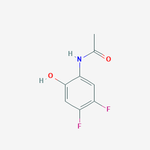 molecular formula C8H7F2NO2 B3131682 n-(4,5-Difluoro-2-hydroxy-phenyl)-acetamide CAS No. 356557-98-7