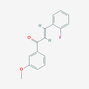 (2E)-3-(2-Fluorophenyl)-1-(3-methoxyphenyl)prop-2-en-1-one