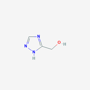 molecular formula C3H5N3O B031318 1H-1,2,4-triazol-5-ylmethanol CAS No. 123372-69-0