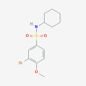 3-bromo-N-cyclohexyl-4-methoxybenzenesulfonamide