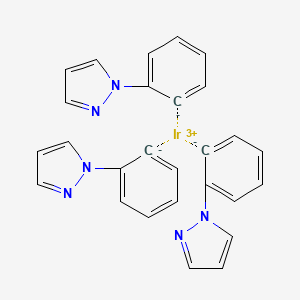 molecular formula C27H21IrN6 B3131868 Tris(2-(1H-pyrazol-1-yl)phenyl)iridium CAS No. 359014-72-5