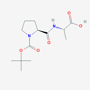 molecular formula C13H22N2O5 B3132056 1-Boc-L-prolyl-L-alanine CAS No. 36301-70-9