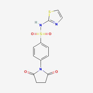 B3132078 4-(2,5-Dioxopyrrolidin-1-yl)-N-(thiazol-2-yl)benzenesulfonamide CAS No. 36340-57-5