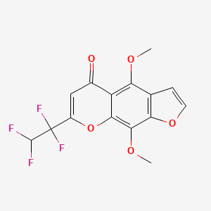 4,9-Dimethoxy-7-(1,1,2,2-tetrafluoroethyl)furo[3,2-g]chromen-5-one