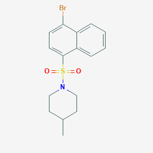 1-((4-Bromonaphthalen-1-yl)sulfonyl)-4-methylpiperidine