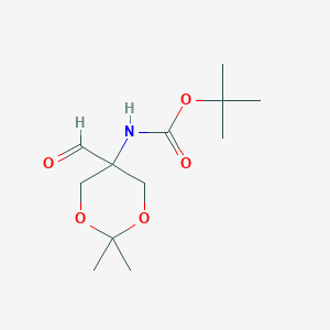 Tert-butyl (5-formyl-2,2-dimethyl-1,3-dioxan-5-yl)carbamate