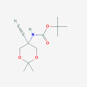 Tert-butyl N-(5-ethynyl-2,2-dimethyl-1,3-dioxan-5-yl)carbamate