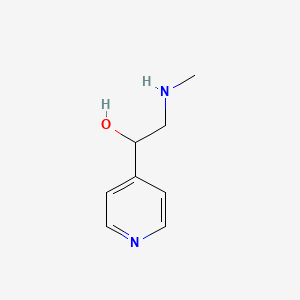 molecular formula C8H12N2O B3132369 2-(Methylamino)-1-(pyridin-4-yl)ethan-1-ol CAS No. 36695-59-7