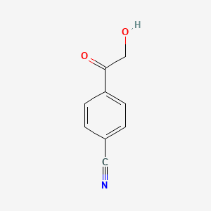 molecular formula C9H7NO2 B3132397 4-(2-Hydroxyacetyl)benzonitrile CAS No. 36776-32-6