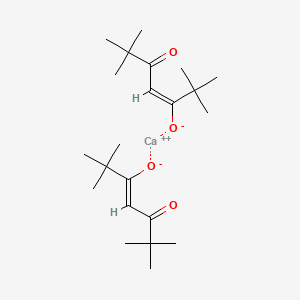 molecular formula C22H38CaO4 B3132415 Calcium;2,2,6,6-tetramethyl-5-oxohept-3-en-3-olate CAS No. 36818-89-0