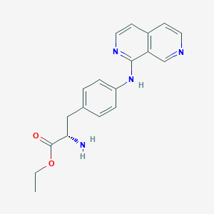 (S)-ethyl 3-(4-(2,7-naphthyridin-1-ylamino)phenyl)-2-aminopropanoate