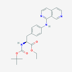 (S)-ethyl 3-(4-(2,7-naphthyridin-1-ylamino)phenyl)-2-(tert-butoxycarbonylamino)propanoate