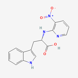(2S)-3-(1H-indol-3-yl)-2-[(3-nitro-2-pyridinyl)amino]propanoic acid