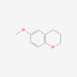 molecular formula C10H12O2 B3132562 6-Methoxychroman CAS No. 3722-76-7