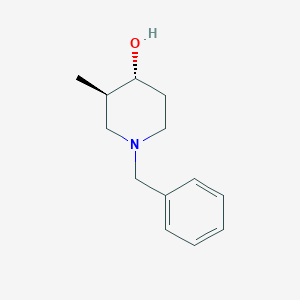 molecular formula C13H19NO B3132599 (3R,4R)-1-benzyl-3-methyl-piperidin-4-ol CAS No. 373603-81-7