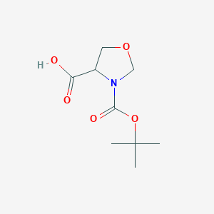 molecular formula C9H15NO5 B031327 3-(叔丁氧羰基)噁唑啉-4-羧酸 CAS No. 1253789-16-0