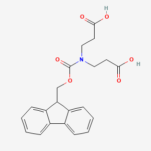 molecular formula C21H21NO6 B3132801 Fmoc-iminodipropionic acid CAS No. 377087-65-5