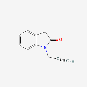 molecular formula C11H9NO B3132884 1-(Prop-2-yn-1-yl)indolin-2-one CAS No. 37994-11-9