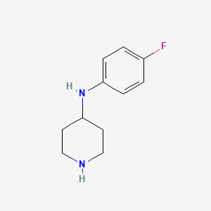 molecular formula C11H15FN2 B3132903 N-(4-fluorophenyl)piperidin-4-amine CAS No. 38043-08-2