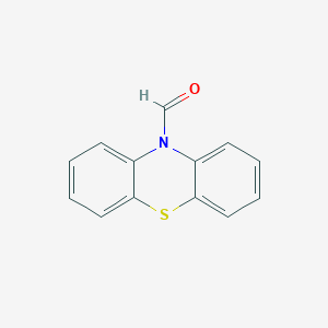 molecular formula C13H9NOS B3132942 Phenothiazine-10-carboxaldehyde CAS No. 38076-67-4