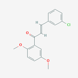 (2E)-3-(3-Chlorophenyl)-1-(2,5-dimethoxyphenyl)prop-2-en-1-one