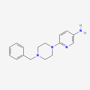 molecular formula C16H20N4 B3133003 6-(4-Benzylpiperazin-1-yl)pyridin-3-amine CAS No. 381706-46-3