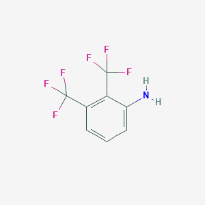 molecular formula C8H5F6N B3133034 2,3-Bis(trifluoromethyl)aniline CAS No. 3822-20-6