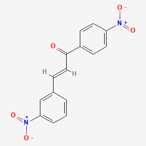 molecular formula C15H10N2O5 B3133052 (2E)-3-(3-Nitrophenyl)-1-(4-nitrophenyl)prop-2-en-1-one CAS No. 38270-16-5