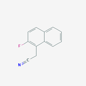 molecular formula C12H8FN B3133187 2-(2-Fluoronaphthalen-1-yl)acetonitrile CAS No. 3832-88-0