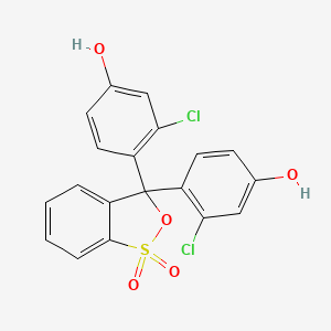 3,3-Bis(2-chloro-4-hydroxyphenyl)-2,1lambda~6~-benzoxathiole-1,1(3H)-dione