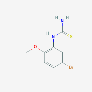 molecular formula C8H9BrN2OS B3133229 1-(5-Bromo-2-methoxyphenyl) thiourea CAS No. 383870-37-9
