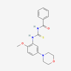 N-(2-methoxy-5-morpholinophenylcarbamothioyl)benzamide