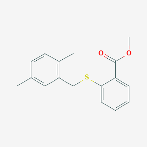 Methyl 2-[(2,5-dimethylbenzyl)sulfanyl]benzenecarboxylate
