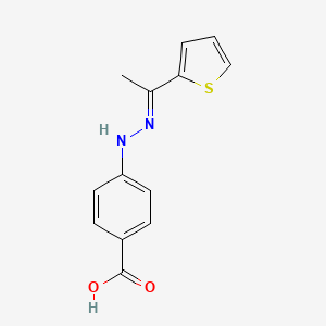 4-{(2E)-2-[1-(2-Thienyl)ethylidene]hydrazino}benzoic acid