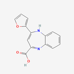 2-(furan-2-yl)-1H-1,5-benzodiazepine-4-carboxylic acid